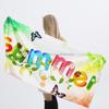 Compact Personalized Sand Free Swim Summer Microfiber Towel for Beach Personalized Beach Towel on Vacation