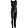 Solid Color Slim Zip Design One-Piece Cycling Pants Women's Black