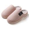 Home cotton slippers men's home autumn and winter thick-bottomed non-slip new indoor warm plush slippers men