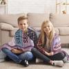 Happy 11Th Birthday Pattern Blanket Flannel Soft Comfort Home Blanket Warm Blanket Birthday Gift