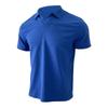 Mens Short Sleeve Waffle Turn Down Collar Solid Casual Polo Shirt