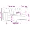 Vidaxl 2-Osobowa Sofa Z Poduszkami, Czarna, 140 Cm, Tkanina