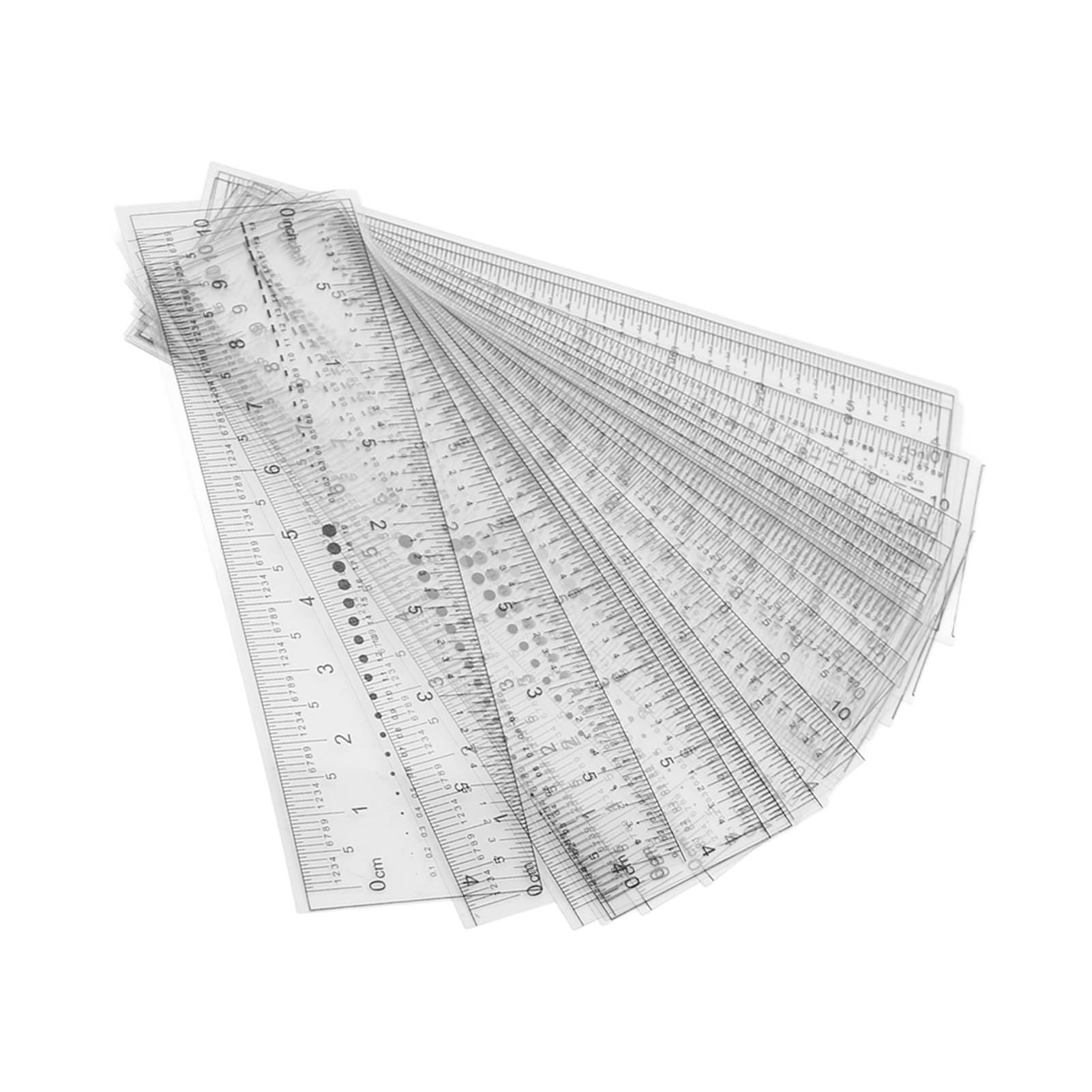 

20 шт. линейка шаблонов для бровей, измерительная складная линейка для микроблейдинга для бровей для домашних путешествий