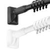 Carbon Steel Clothes Hanging Rail Stretchable Wardrobe Rod New Extendable Pole  Bathroom