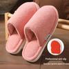 Men's and Women's Winter Non-Slip Plush Cotton Slippers - Thick-Soled, Soft, and Odor-Resistant.
