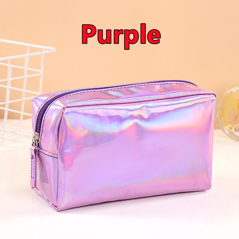 Laser Colorful Tide Pencil Case Fresh Artistic Men's and Women's Cosmetic Bag Storage Bag Stationery Storage Bag Cosmetic Bag