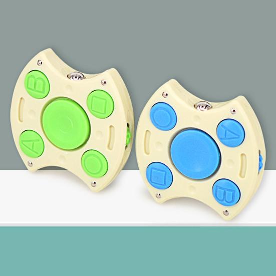 Button Hand Spinner Stress-relieving Multifunctional Smooth Edge Finger Fidget Rotating Hand Spinner for Kids