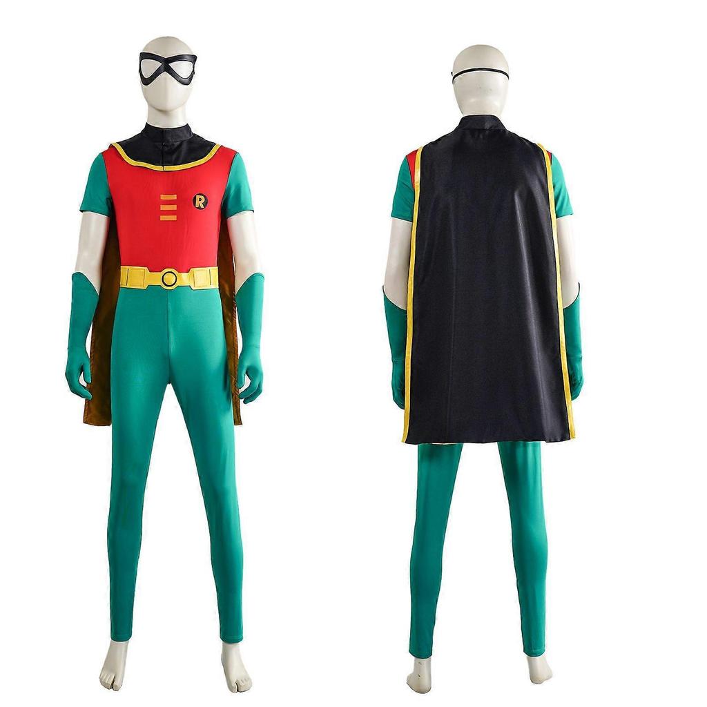 COS Robin Superhrdinský kostým Body s pláštěm Unisex Halloweenský Cosplay outfit