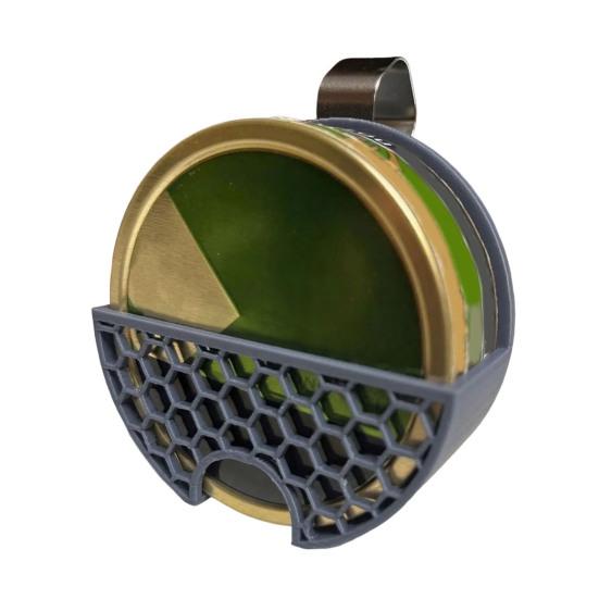 Clip-on Dip Can Holder for Car Visor 3D Printed Dip Can Holder Secure Storage Travel