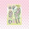 Domi Korean Style Sweet & Cool Girl Character Sticker Book – Creative Journal Stickers