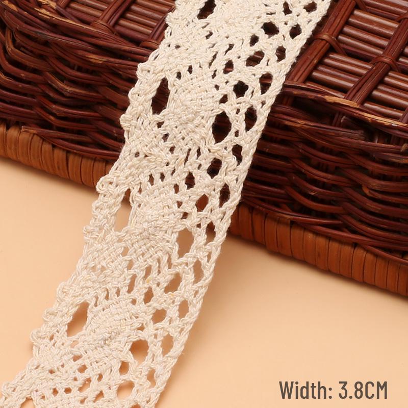 Cotton Knitted Lace Trim for DIY Crafts and Home Decor