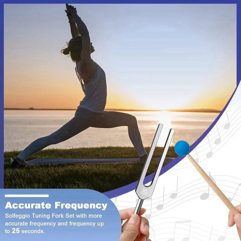 128Hz Tuning Fork Colorful Aluminum Alloy Tuning Forks Percussion Instruments Sound Healing Instruments