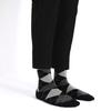 Mens Dress Socks Plus Size High Quality Combed Cotton Crew Socks Black Cool Argyle Breathable Casual Socks for Men