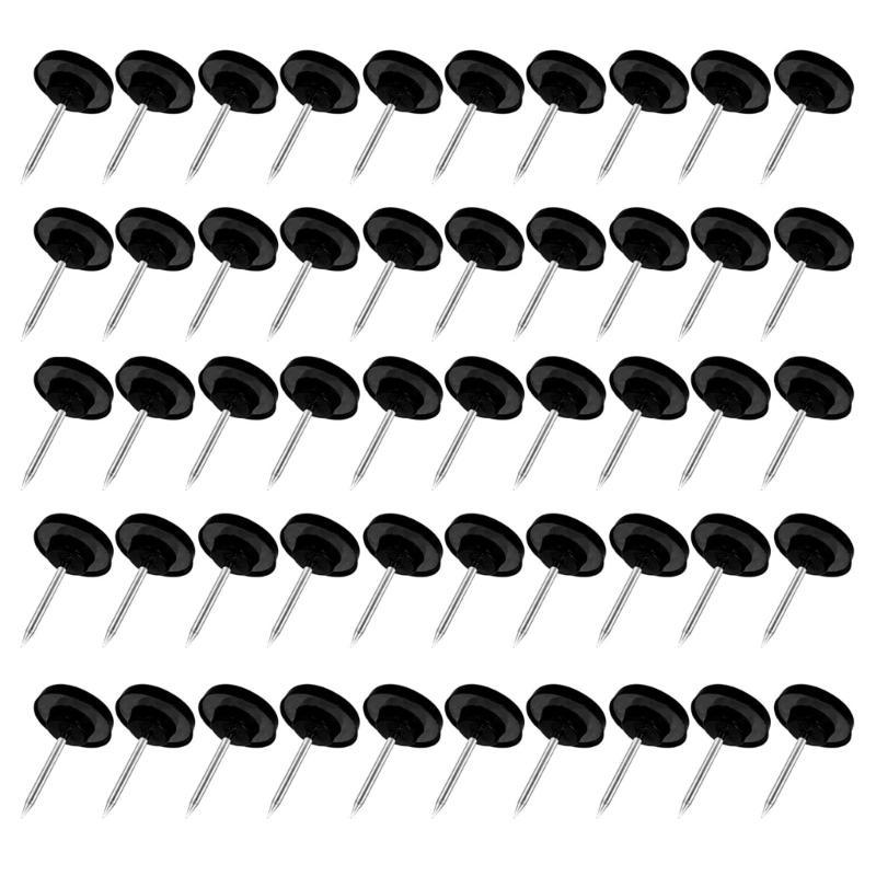 50/100Pcs Big Head Push Pin Map Tacks Thumb Nails Flat Push Pin Thumb Pin for Cork Board Picture Map Posters Note