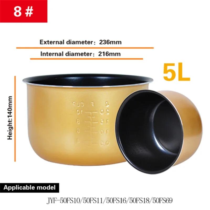 Accesorii oală interioară Recipient interior oală de orez Antiaderent Oală de gătit Accesorii de schimb Bucătărie mâncare Oală de orez căptușeală