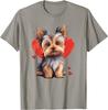 Yorkie Owner Mom Dad Yorkshire Terrier Dog Lover Valentine T-Shirt