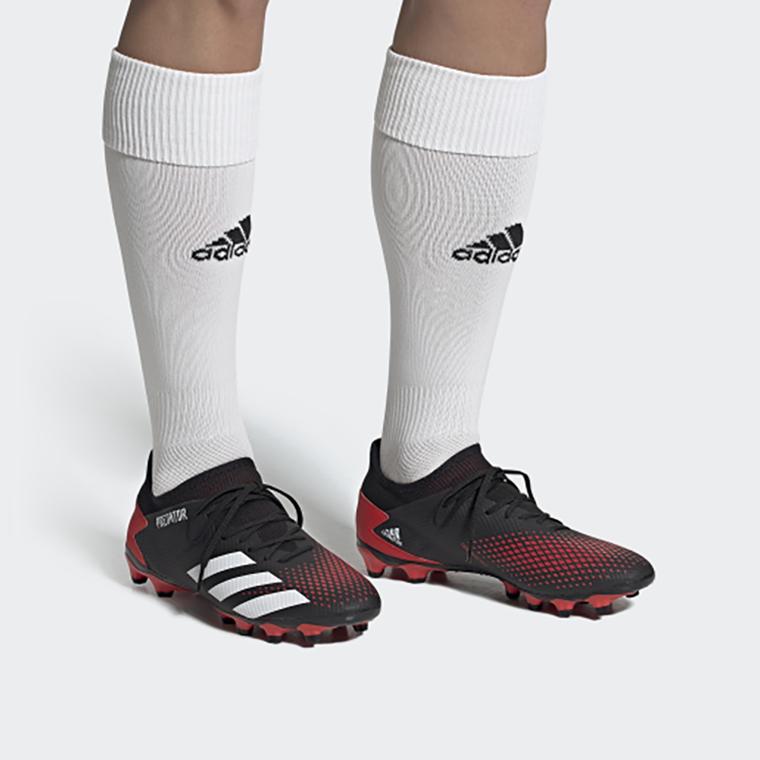 New Adidas Predator 20.3 L Mg 'Black Red' FW1088