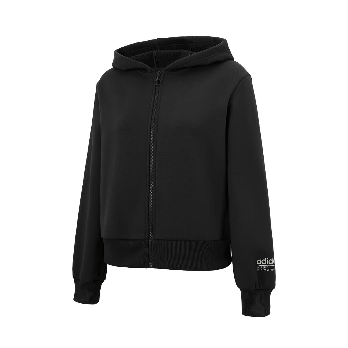 

Adidas Womens Warm Sports Versatile Soft Skin-Friendly Hooded Jacket Women Jacket JX9419 XL