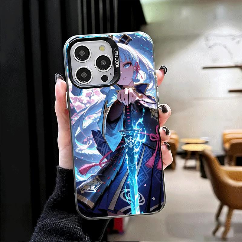 Genshin Impact Kamisato Ayaka Soft Phone Case for iPhone 15 16 17 Pro Max 17Air 16E 14 Plus 13 12 Mini Shockproof Cover Back She
