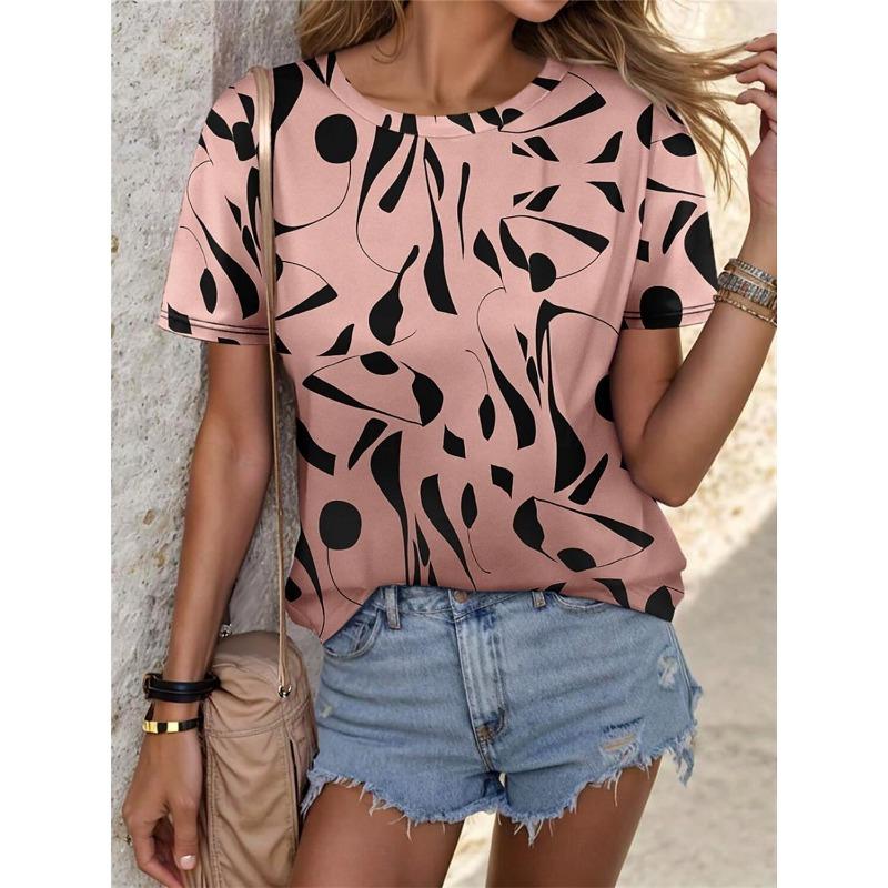 Women's T shirt Tee Graffiti Daily Weekend 3d Print Short Sleeve Fashion Crew Neck Tops Summer&Spring Harajuku t-shirt for girls