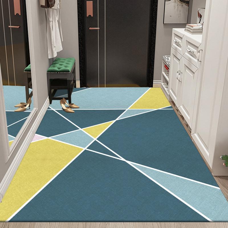 Nordic Style Floor Mat Door Mat Home Bedroom Living Room Bathroom Non-slip Absorbent Machine Washable Carpet Mat