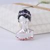 Creative Fashion Classic Character Brooch, Alloy Drip Rhinestone Brooch, High-End Clothing Accessories Pin