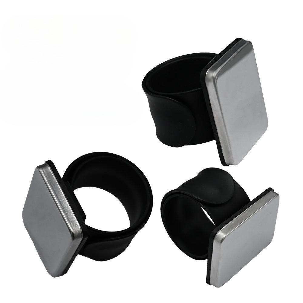 1Pc Magnet Pat Ring Wrist Soft Strap Studio Hair Disc Hair Pickup Hairpin Clip Hair Tool