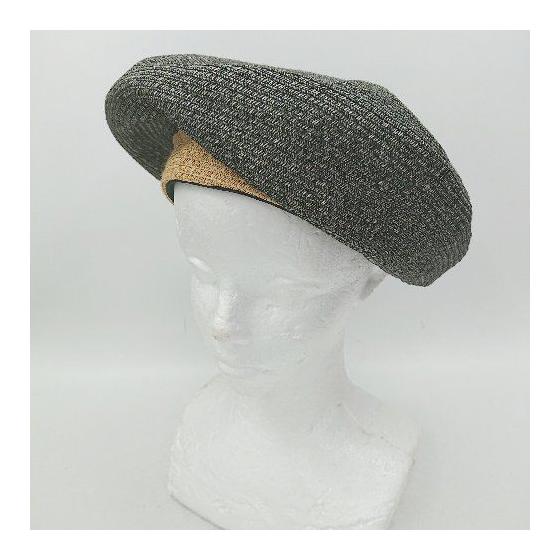 Orient Plain Pattern Paper Beret Gray No Size Notation Ladies E [1507280010587]