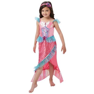 Fantasia de princesa sereia de luxo para meninas