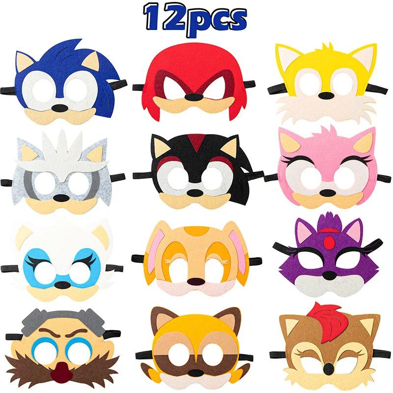 Halloween Sonic Hedgehog Jeff Felt Eye Mask for Kids' Party Costume