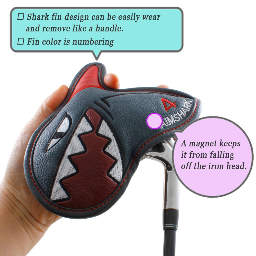 AIMSHARK Golf Iron Covers (9-Piece Set)