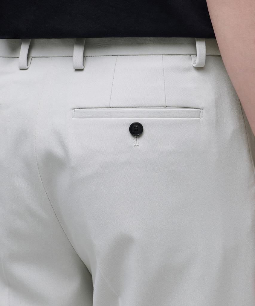 MUSINSA STANDARD Relaxed Tapered Hidden Banding Crop Slacks [Dusty Cream]