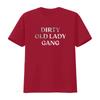 Womens Dirty Old Lady Gang Funny Mud Run 4 Wheeling T Shirt Black 2XL vintage Washed designer clothes Breathable Stretched