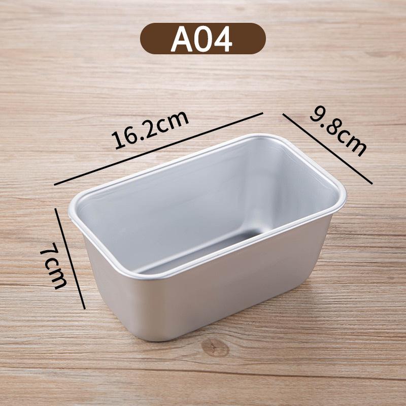 1Pc Square Box Mold Baking Tool Aluminum Alloy Non-Stick Bread Cheese Cake Toast Pan Diy Kitchen Baking Cake Mold Bread Pan