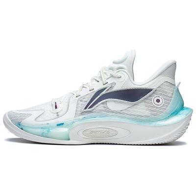 Li Ning Sonic 11 - Lingbo Soporte Lateral Mejorado Agarre de Precisión Estabilidad Zapatillas de Baloncesto para Hombre Blanco Nube ABAT021-2
