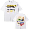 Rawayana Donde Es El After Album Tour T-Shirts Unisex Damen Harajuku Hip Hop Kurzarm-T-Shirt Lässiges Baumwoll-Oversize-T-Shirt