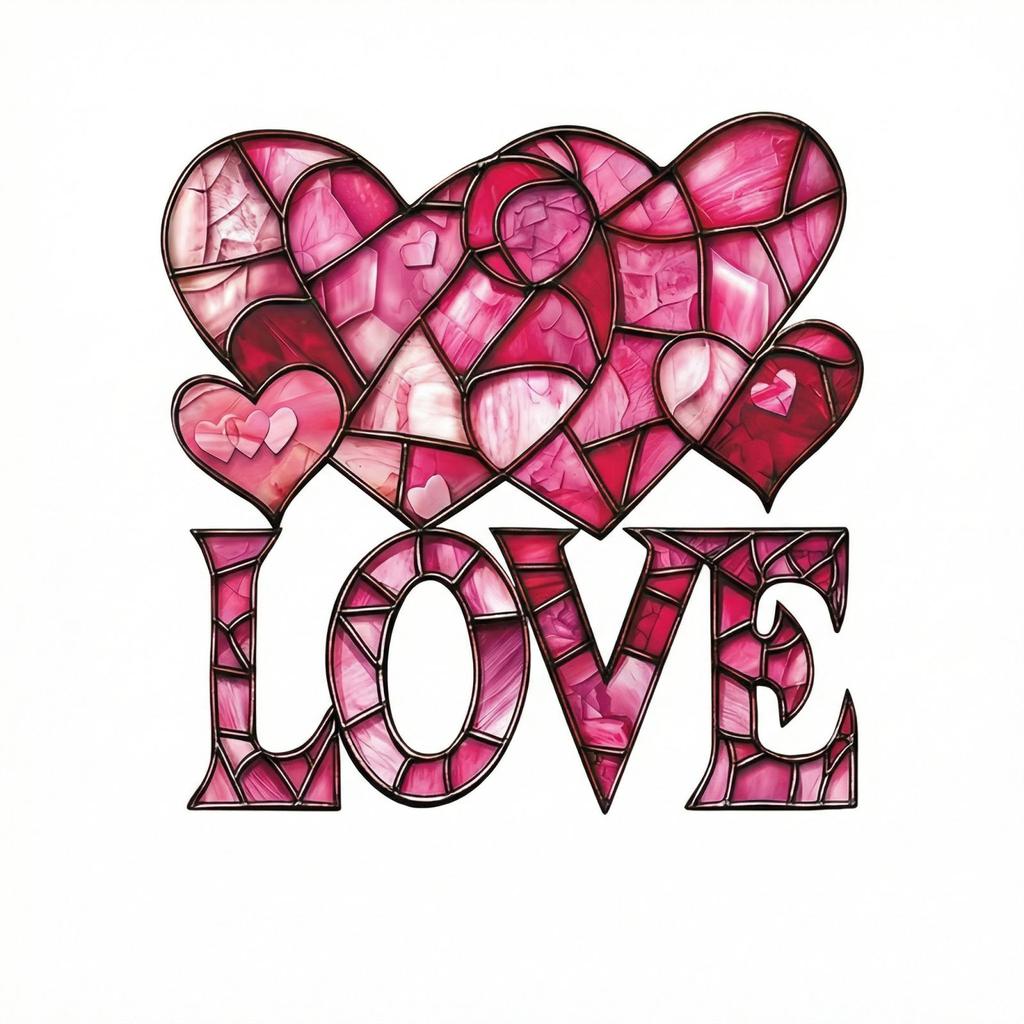 Heart Shaped LOVE Acrylic Pendant Decoration, Light Catcher Accessory, Festive Anniversary Decoration