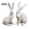 Courtyard Garden Ornament Bunny Decor Yard Rabbit Statue Outdoor Decorations Easter Resin