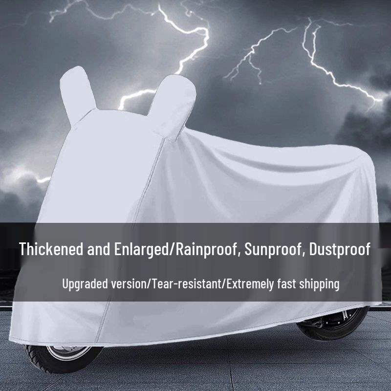 Electric Vehicle Dustproof Car Cover - Sunscreen, Rainproof Protection for Cars, Motorcycles & Scooters (Large/Medium)