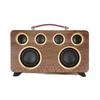 High-Quality Wooden Wireless Bluetooth Speaker with Card Slot for Home Audio & High Power K-Song Experience