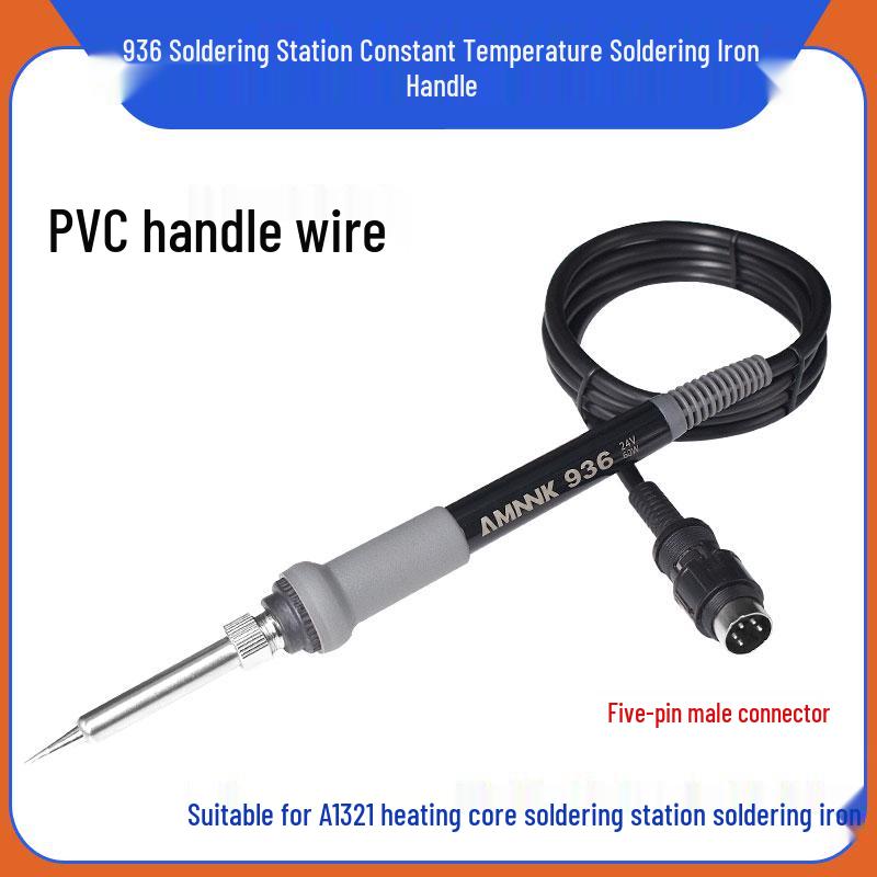 936/969 Electric Soldering Iron Handle with 5-Pin/7-Hole Accessories for Repair and Welding