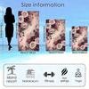 Elegant Rose Style Floral Pattern Polyester Microfiber Beach Towel Is Highly Absorbent, Suitable for Swimming and Beach Outings