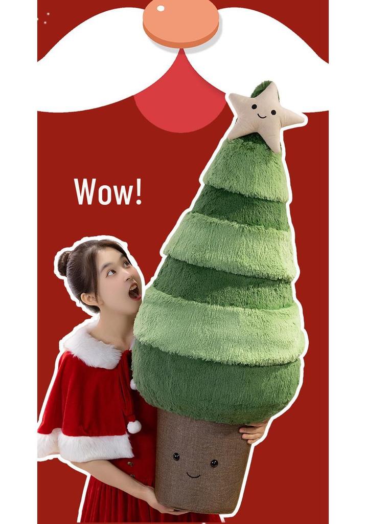 Plush Christmas Tree & Wreath Dolls, Throw Pillows, Ornaments, & Decorations for Kids