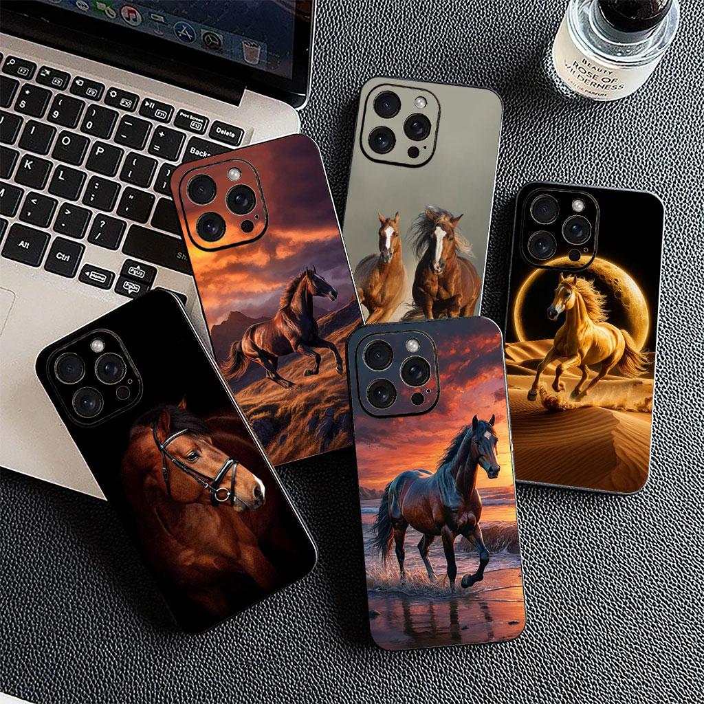 Wild And Free Horse Casing Phone Cover for Samsung Galaxy S22 S21 S20 Fe Ultra S9 Plus + A13 A22 M21 M31 M55 M15 Case