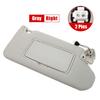 Right Passenger Side Gray Sun Visor W/Light For 16-23 Nissan Maxima 96400-9DE0A