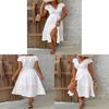 Polyester Lace V Neck Dress With Short Sleeves For Summer Casual Womens Fashion