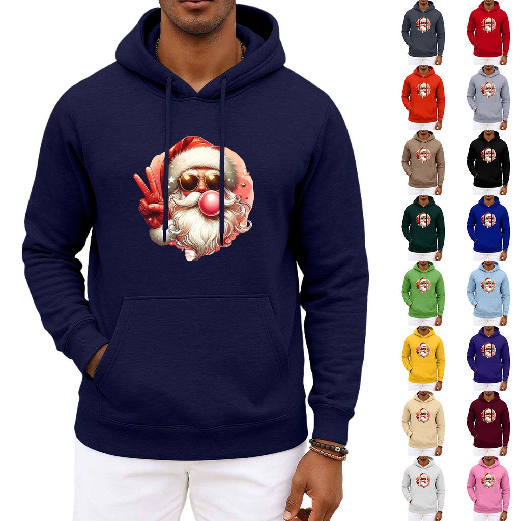 Men's And Women's Christmas Hooded Hood Long Sleeves Hoodie