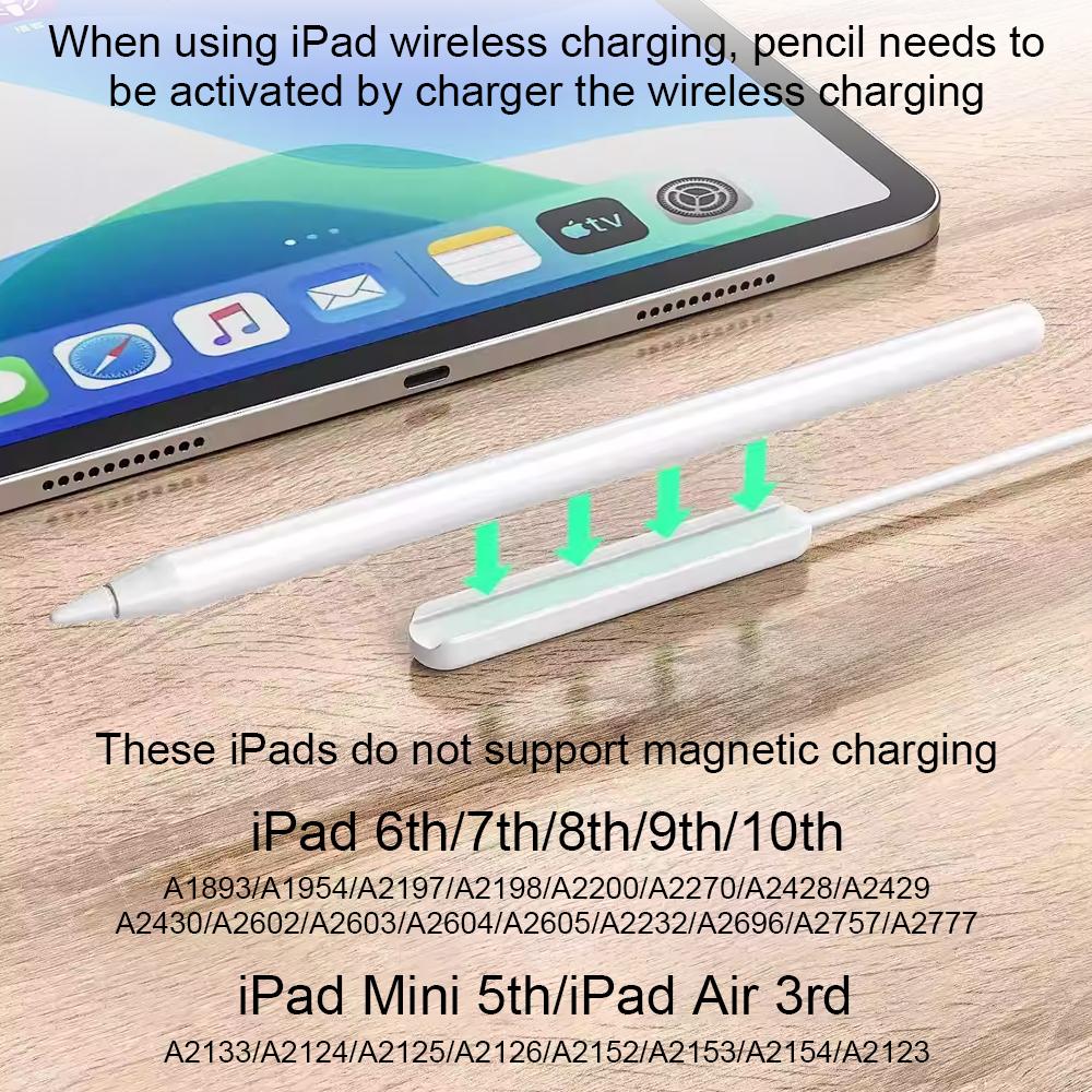 Für Apple Pencil Wireless Charge Palm Rejection Stylus Pen IPad Air 4 5 Pro 11 12.9 13 2024 Mini 6 Offizielles Originalzubehör