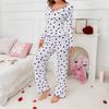 Women's Casual Love Long-sleeved Pajamas Two-piece Suit