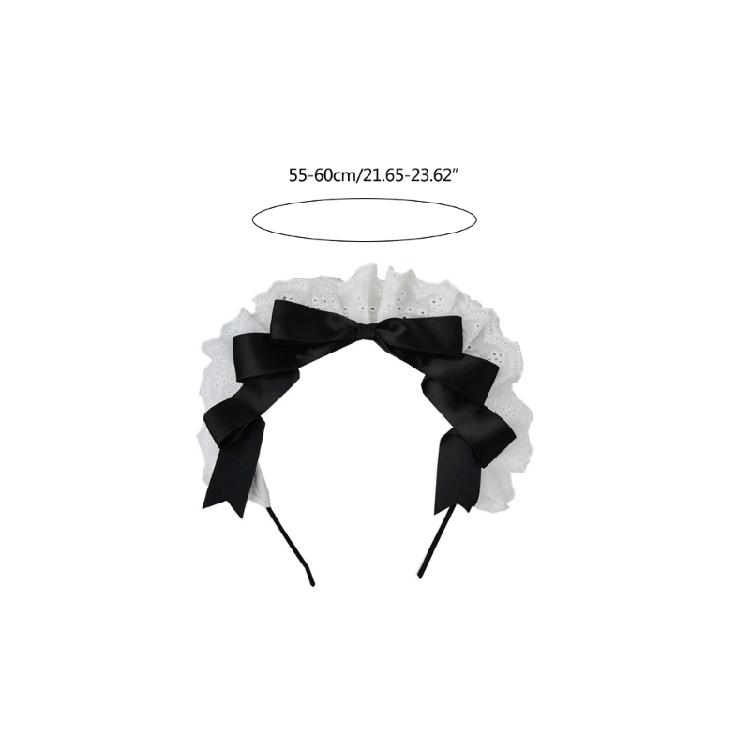 Lolit Headband Bows Headband Bows Hairband Maid Headdress Bowtie Headband